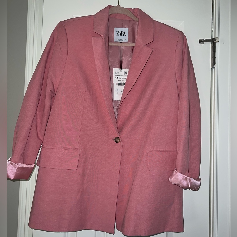 Pink Oversized Blazer
